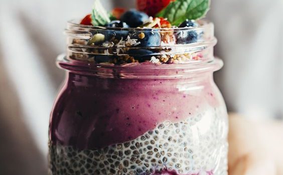 Smoothie chia energetický puding